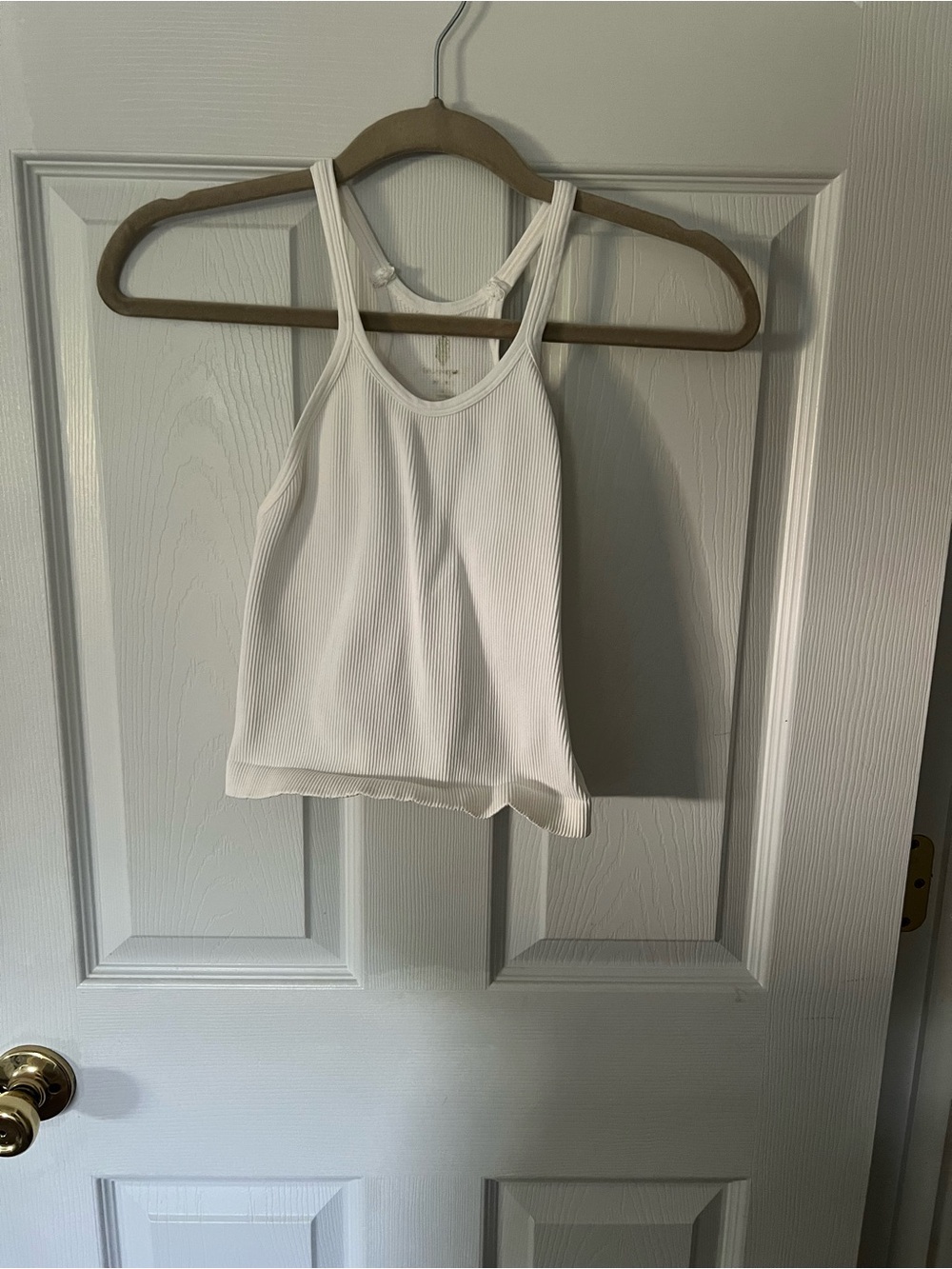 FP Movement by Free People White Ribbed Tank Top
